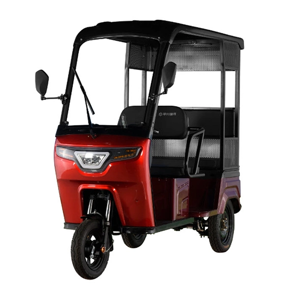 2023 Bajaj E Rickshaw Adult Small Bus 3 Wheel Scooter The Elderly Mini Electric Motor Tricycle Battery Power Bike for Sale From QS Factory