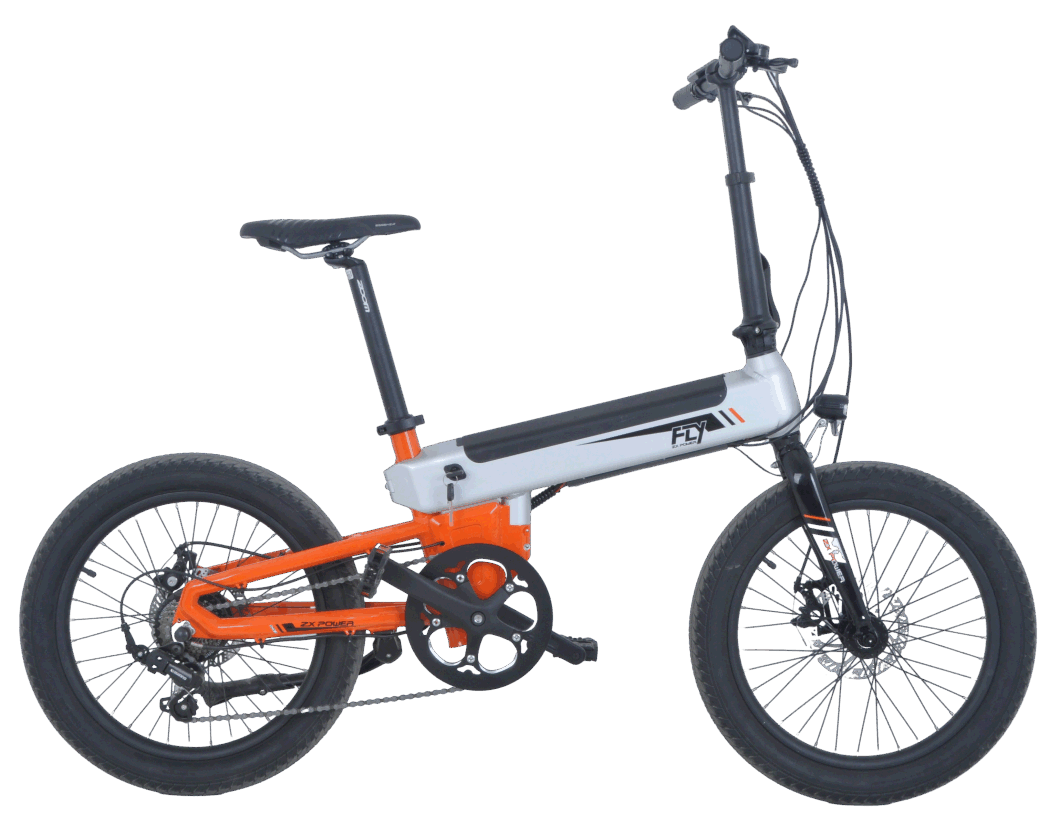 Foldable 20-Inch E Bicycle with Shimano 7-Speed Gears