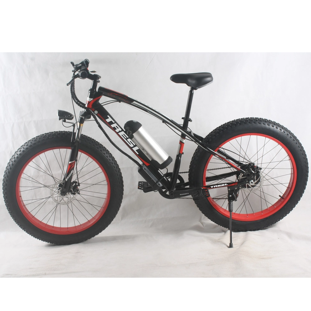 26*16 Steel Electric Fat Tire Bike Electric Mountain Bicycle 21 Speed E Bike