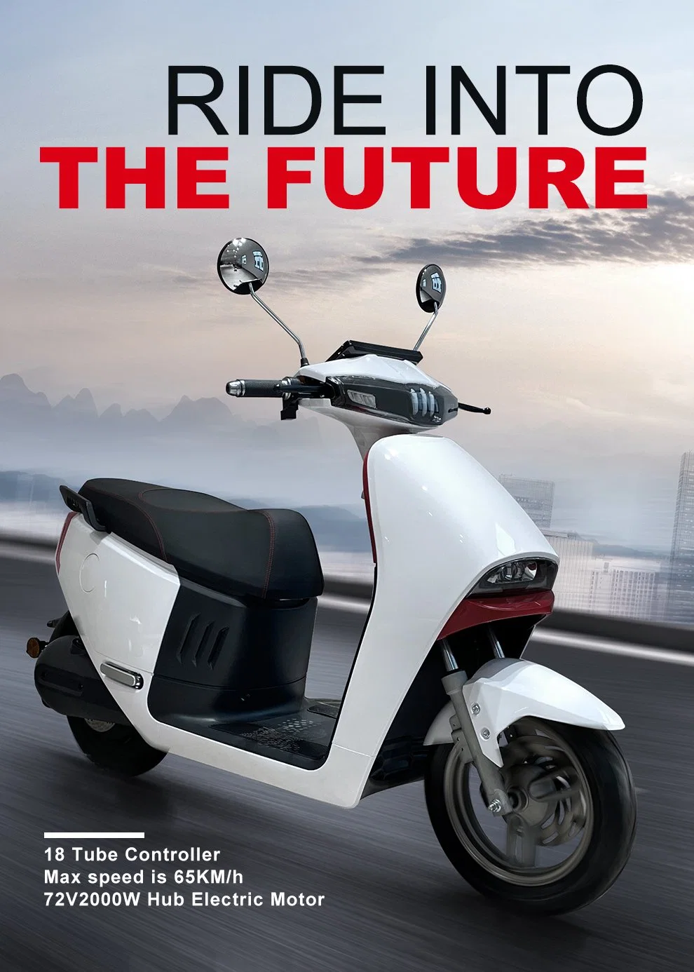 72V EV Electric Bike Electric Motorcycle Scooter for Adults