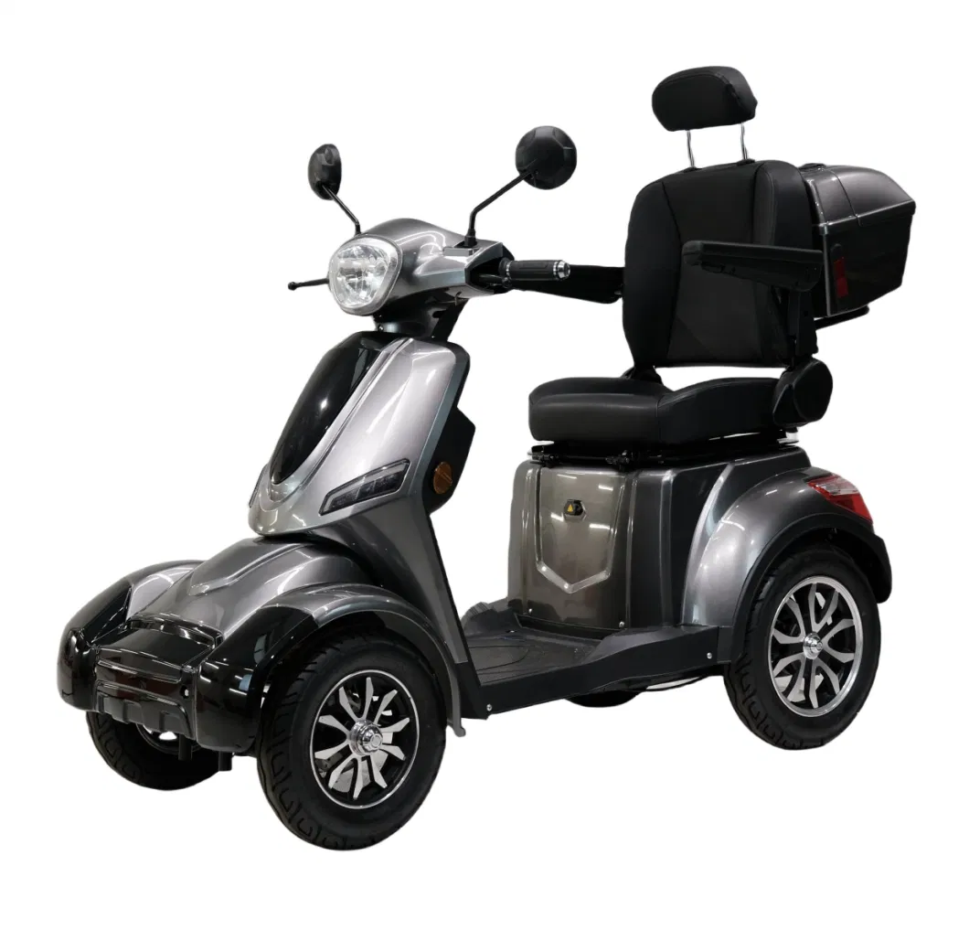 2023 New Design 800W Four Wheels Electric Bicycle 4 Wheel Mobility Scooter 2 Seater Electric Car