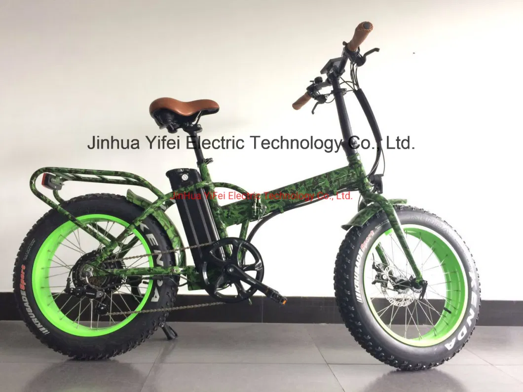 20 Inch Folding Fat Electric Bike with Lithium-Ion Battery MTB Bicicletta Elettrica