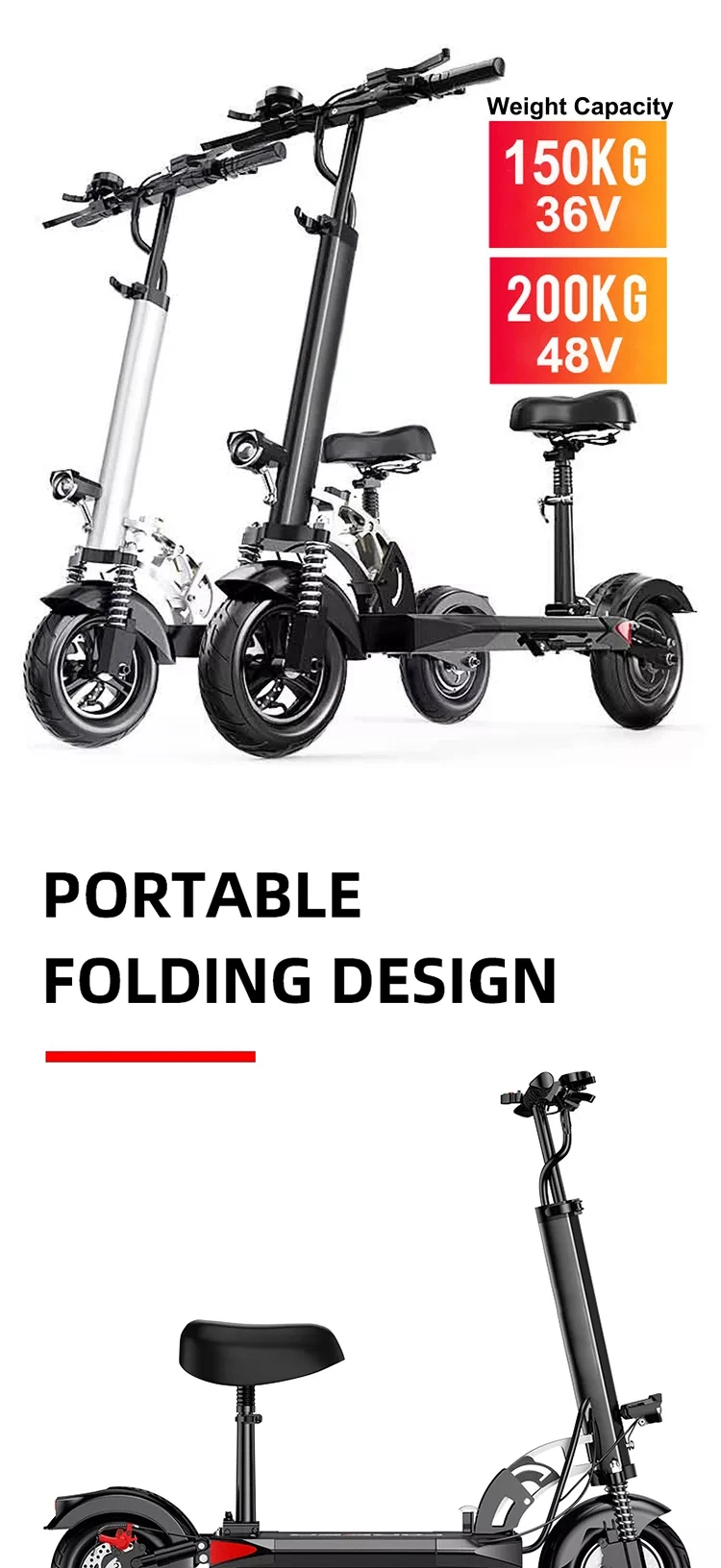 New Original Electric Scooter Outdoor Sports Foldable Electric Scooter Powerful for Adults