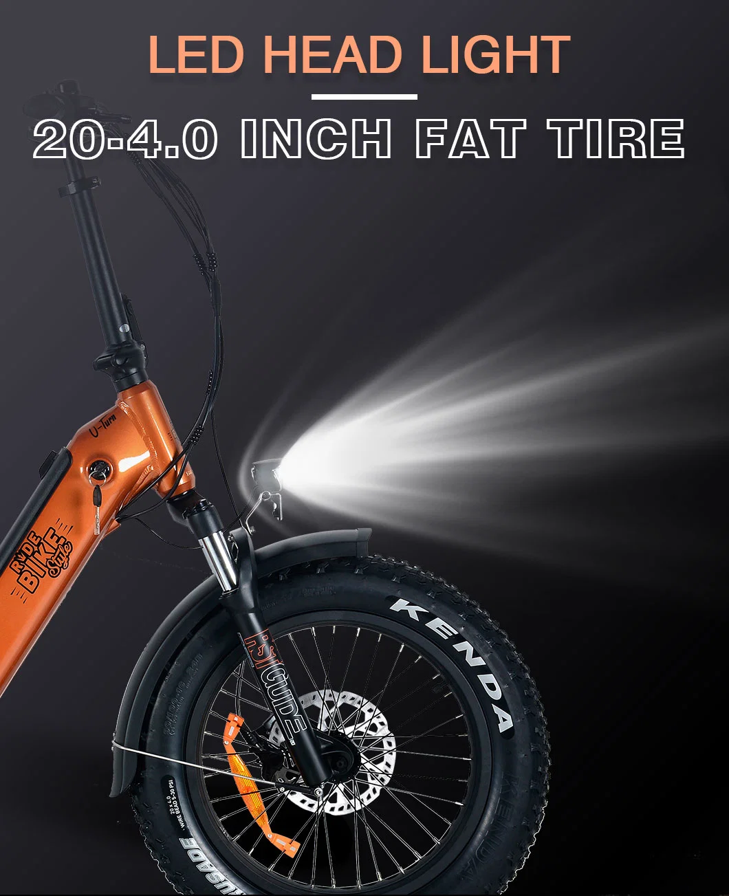 20-4.0 Inch Fat Tire Electric Bicycle Aluminium Folding Frame Ebike for Women