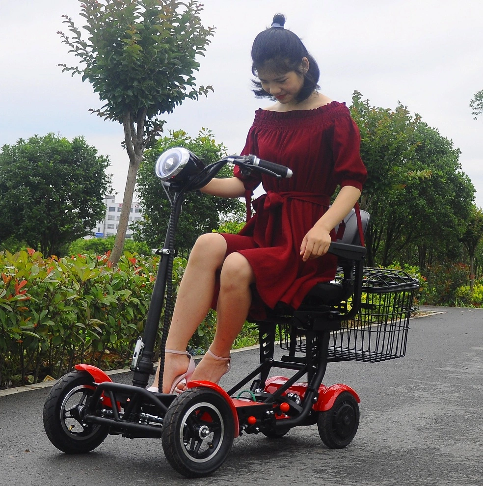 Fat Tire 4 Wheels Folding Electric Mobility Golf Scooter for Disabled for Disabled and Elderly