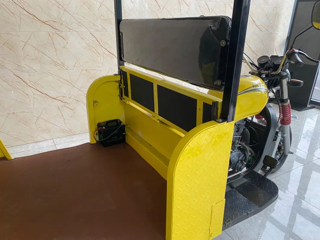 Watercooling Motorized Tuktuk in Cambodia Auo Rickshaw/Gasoline Taxi/Tricycle for Adults