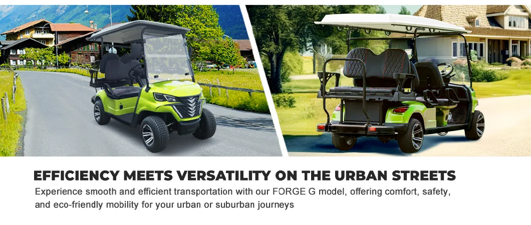 High Performance Quality Assurance Wholesaler Customized Golf Buggy Electric 4 Seats Forge G2+2 Golf Cart