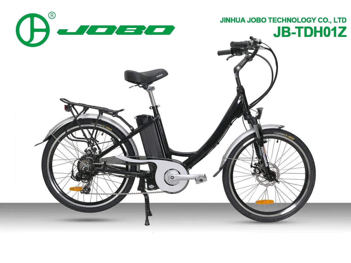 Bicicletta elettrica da citt&#224; con motore da 36 V e 250 W e carrier