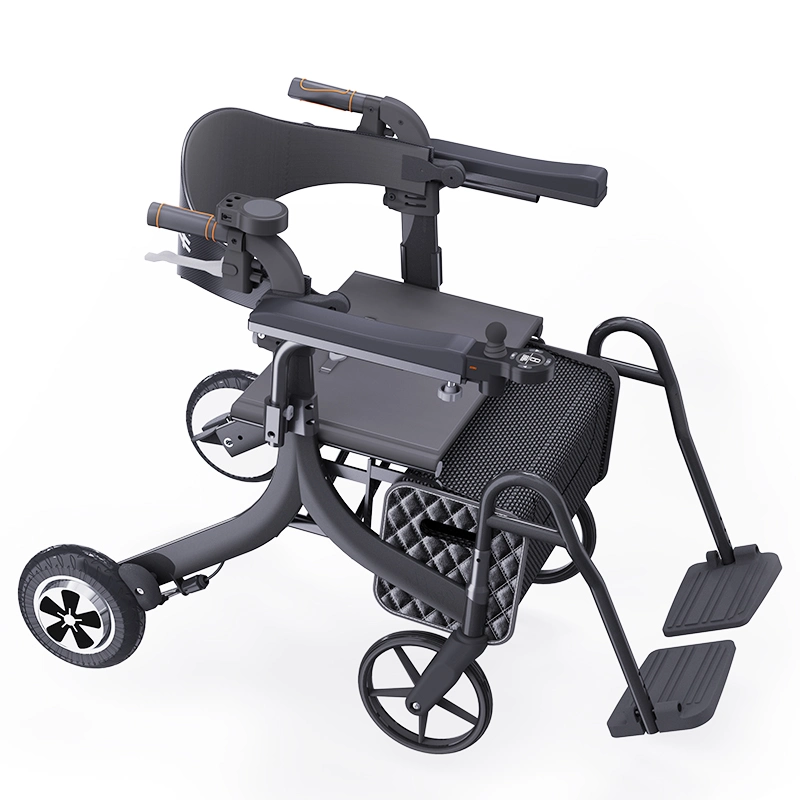Handicap Electric Rollator con ruote - Passeggiate per adulti con 4 ruote E sedile per impieghi gravosi
