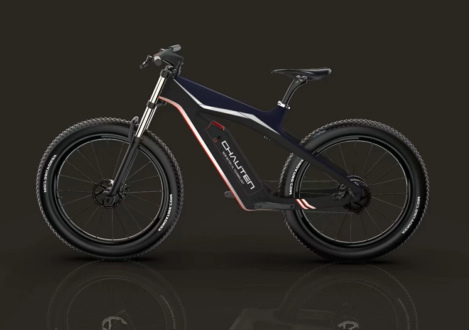 Kontax Supply OEM Carbon Fibre Pedal Assist Ebike elettrica Motore posteriore Fatbike Ebike con batteria nascosta