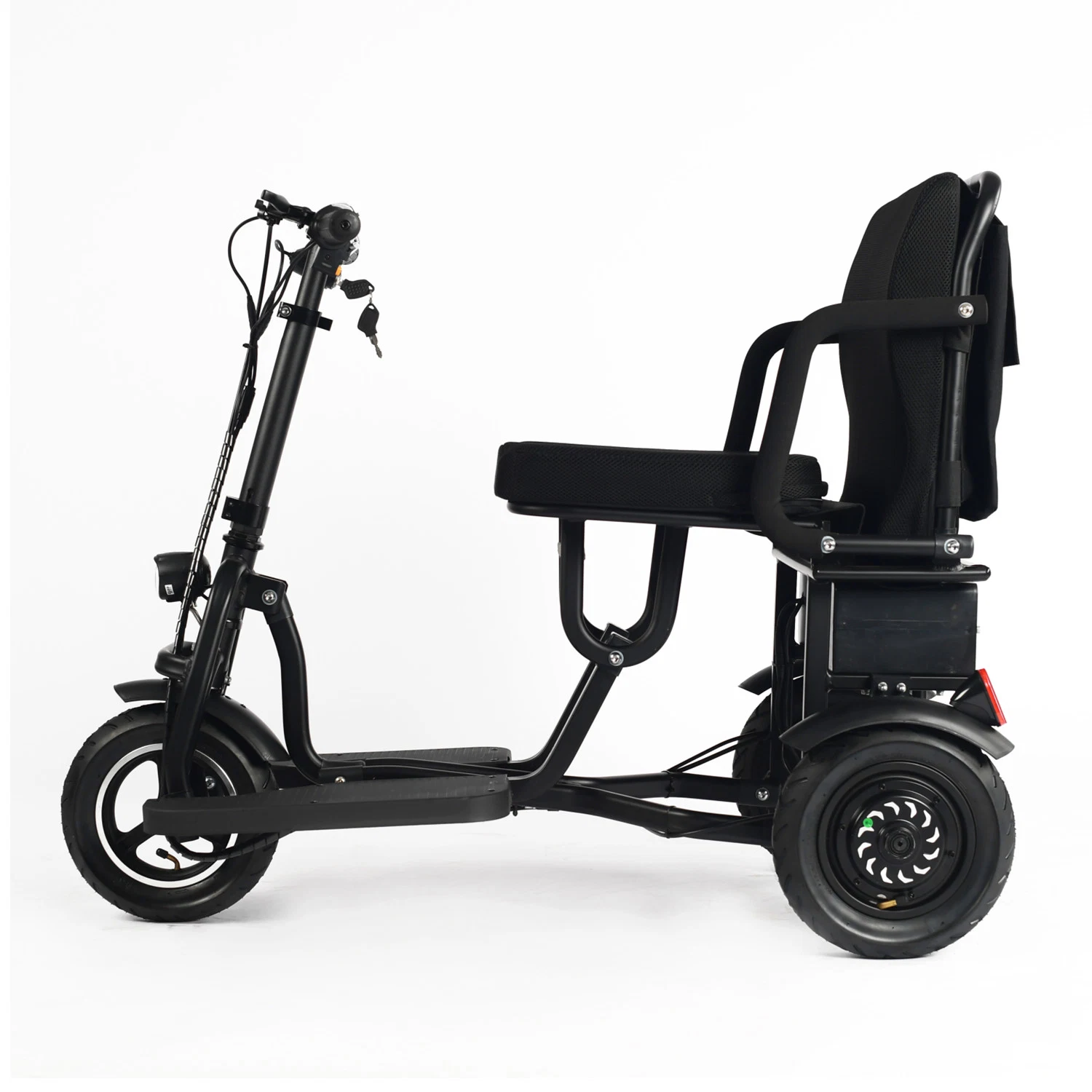 Scooter per disabili pieghevoli, anziani, elettrici, 3 ruote con sedile Per anziani