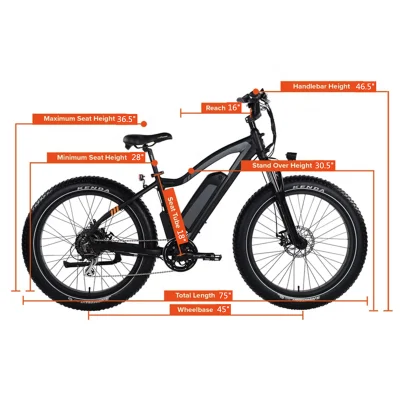 750V 48V шины электрической Ebike жира с14ah литиевая батарея рамы из алюминиевого сплава