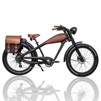 Горячее Продажа 26 дюймов 48V 750W Купить Chopper Electric Bike Fat Bike Vintage Electric Road Bike City Electric Bicycle