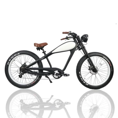 Горячее Продажа 26 дюймов 48V 750W Купить Chopper Electric Bike Fat Bike Vintage Electric Road Bike City Electric Bicycle