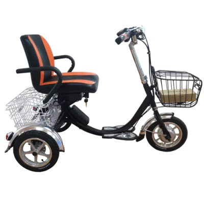 3 Колеса взрослых электрический складной велосипед Trike взрослых красный электрический инвалидных колясках для пожилых людей