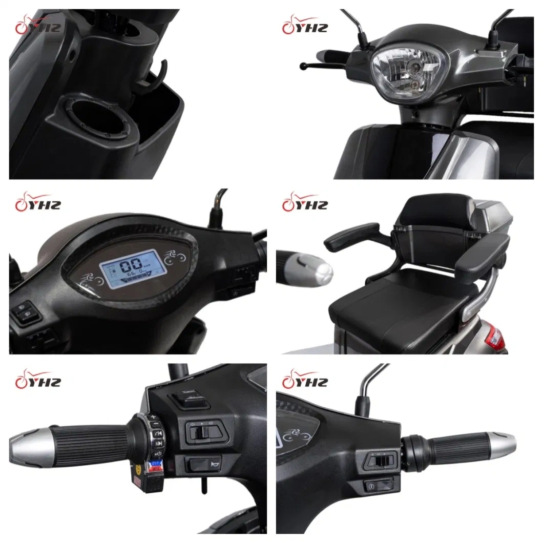 CE Three-Wheeler Motorcycle 650W 1000W Electric Mobility Scooter for Disabled Elderly