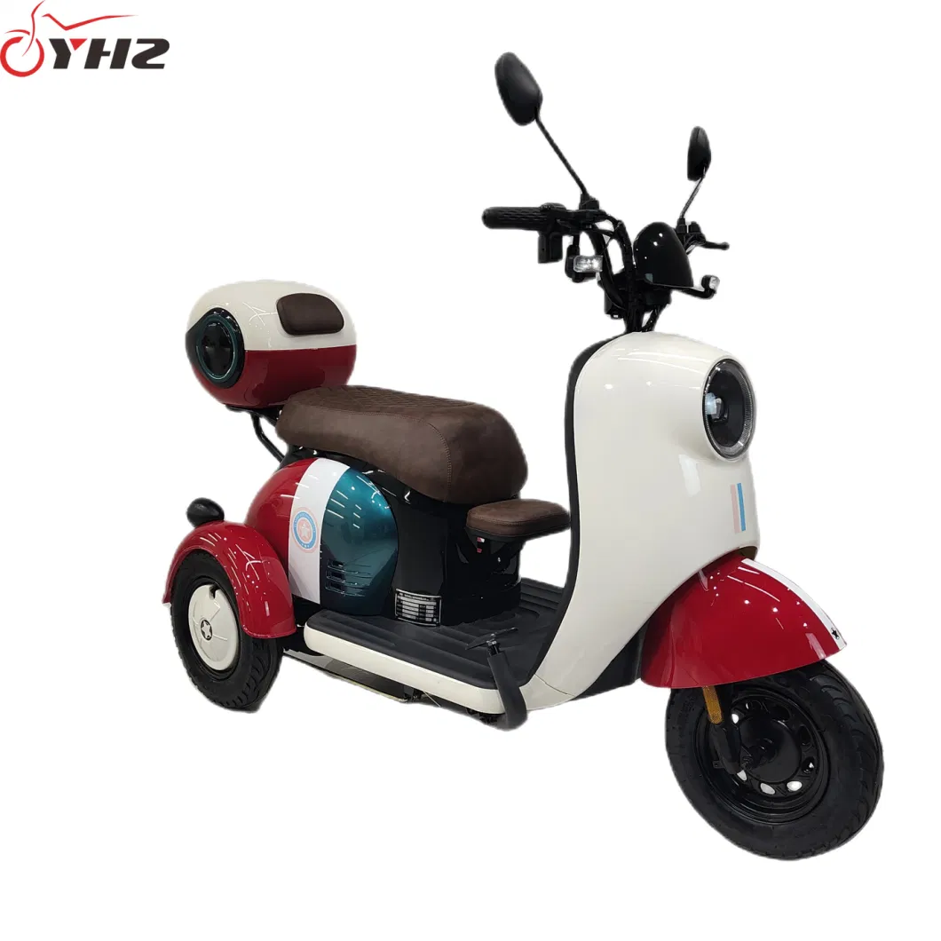 Adult CE 48V 500W Three Wheels Electric Motorcycle with Child Seat