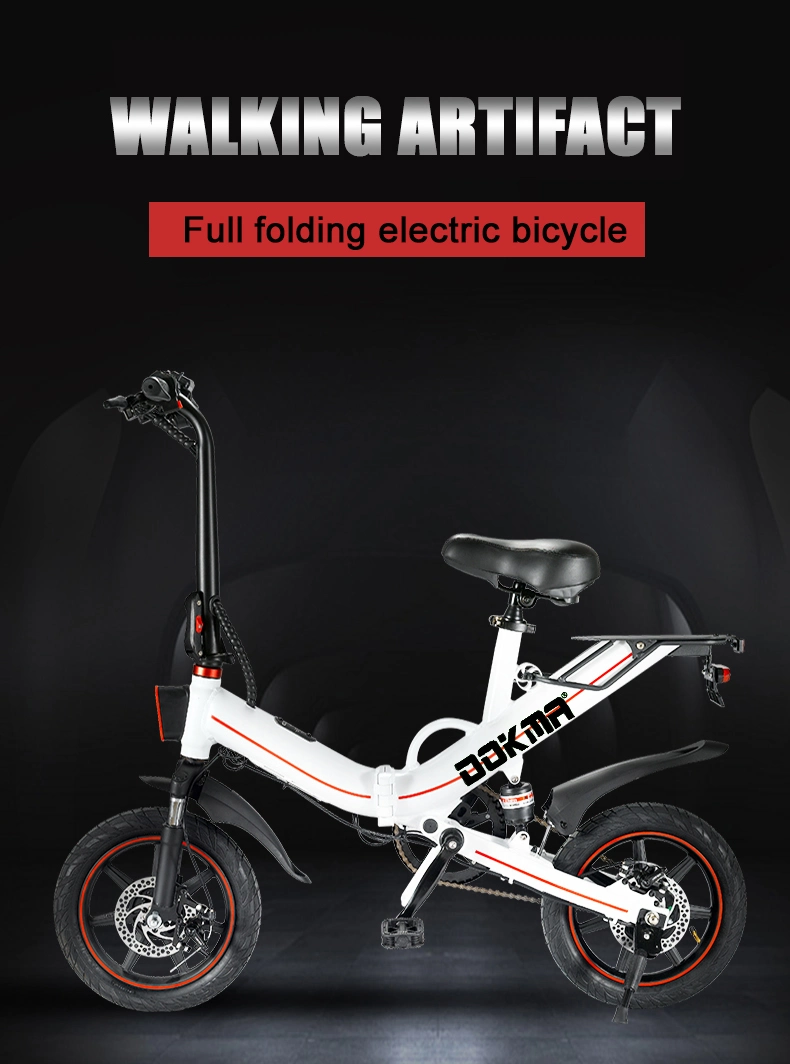 Dokma BV5 Factory EU Us Stocks Dropshipping Cheapest Electric Scooter Mini 350W 14 Inch Folding Electric Bike Two Wheel Ebike Electric Bike Ready to Ship