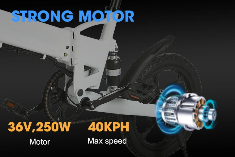 7.8ah 250W 16 Inch Hub Motor Electric Bike Single Speed Brand New Electric Bicycle