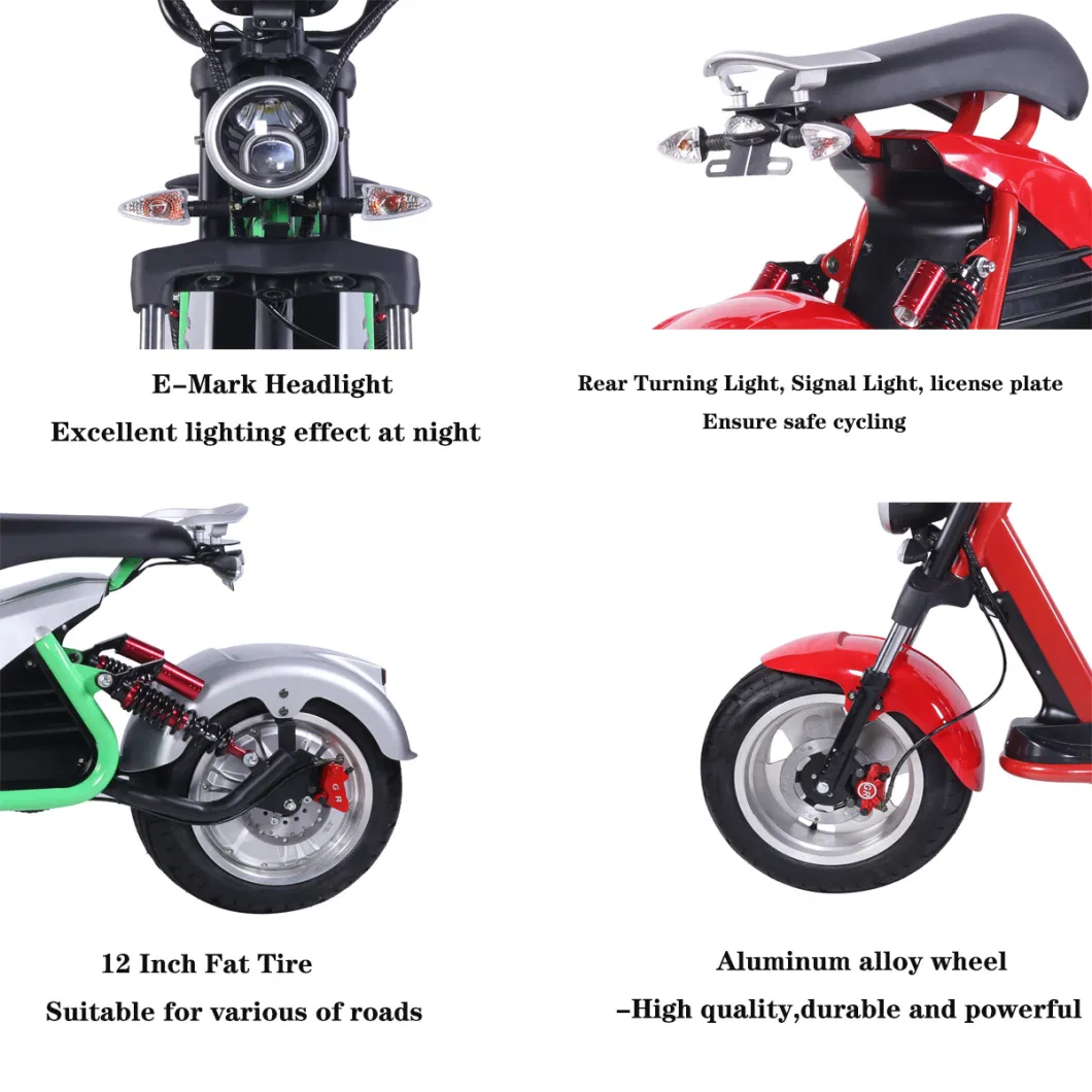 2000W/3000W 10inch/12inch Electric Citycoco Adult New Electric Scooter Motorcycle EEC