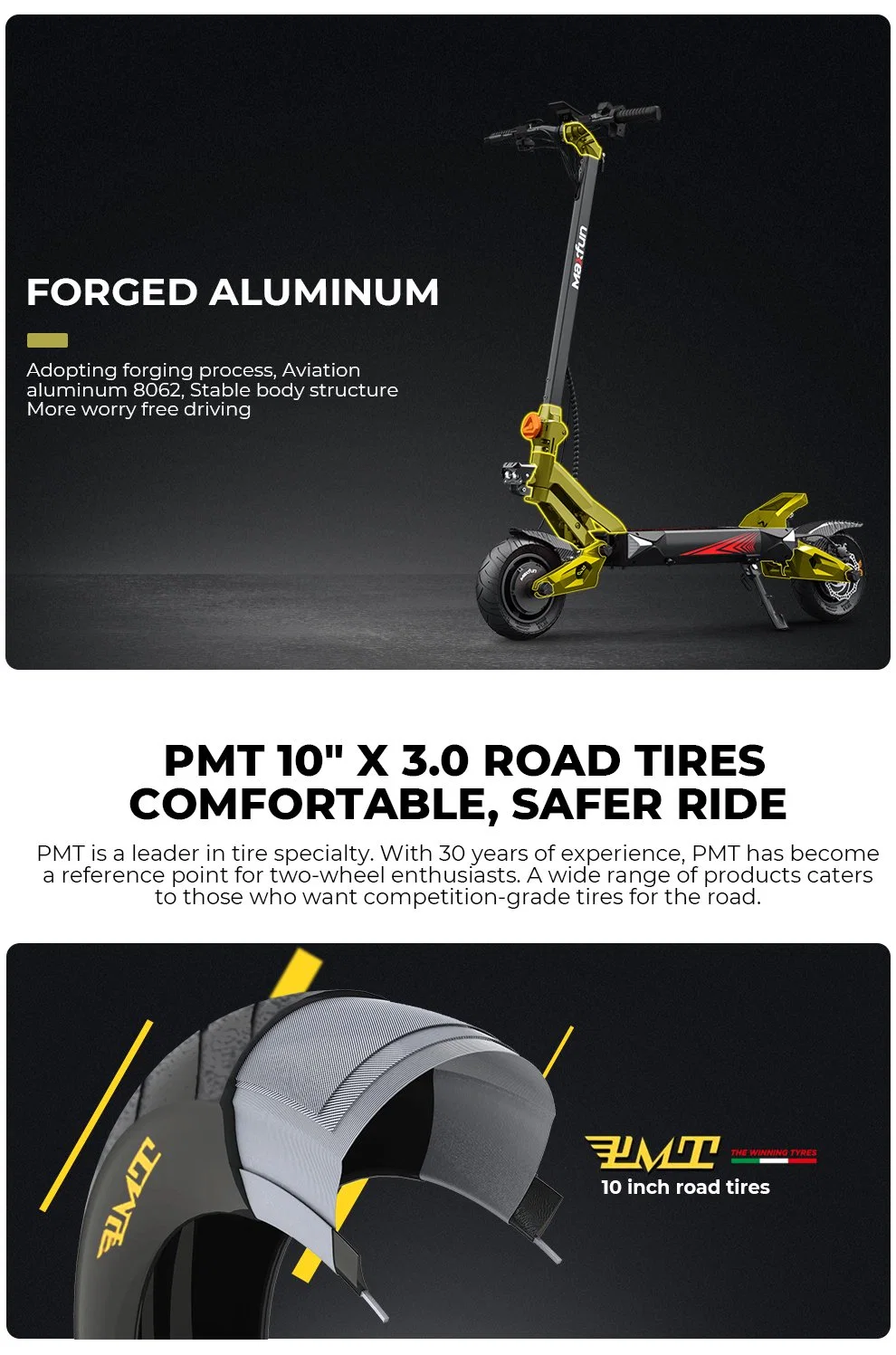 US Stock 2024 New 2 Wheel Folding Kick Scooter High Speed Off Road 72V Dual Motor Electric Scooter