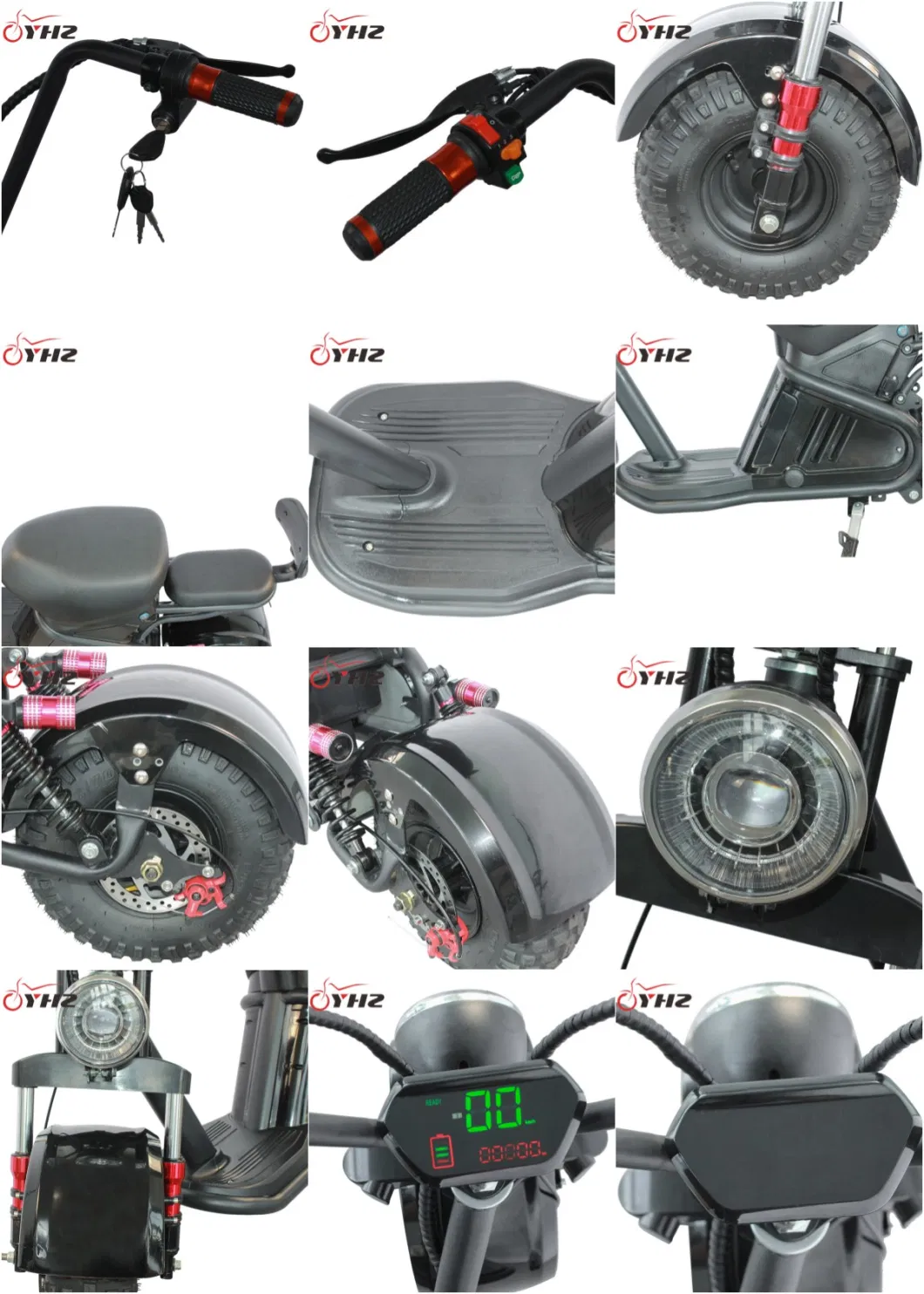 800W Mini Bike Assisted Electric Scooter Motorcycle Motorbike
