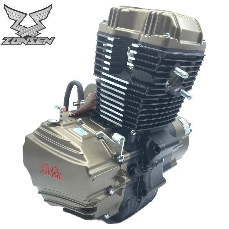 Motorcycle Zongshen 175cc Air Cooled Engine Assembly Cg175cc Tricycle Spare Parts 4-Stroke Electric Kick Start High Quality Engine