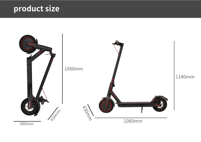 Most Power Foldable Electric Scooter off Road Kick Scooter 36V 250W 350W for Adults