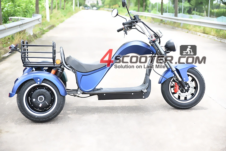60V Adult Electric Chopper Motorcycle Scooter on 3 Wheels