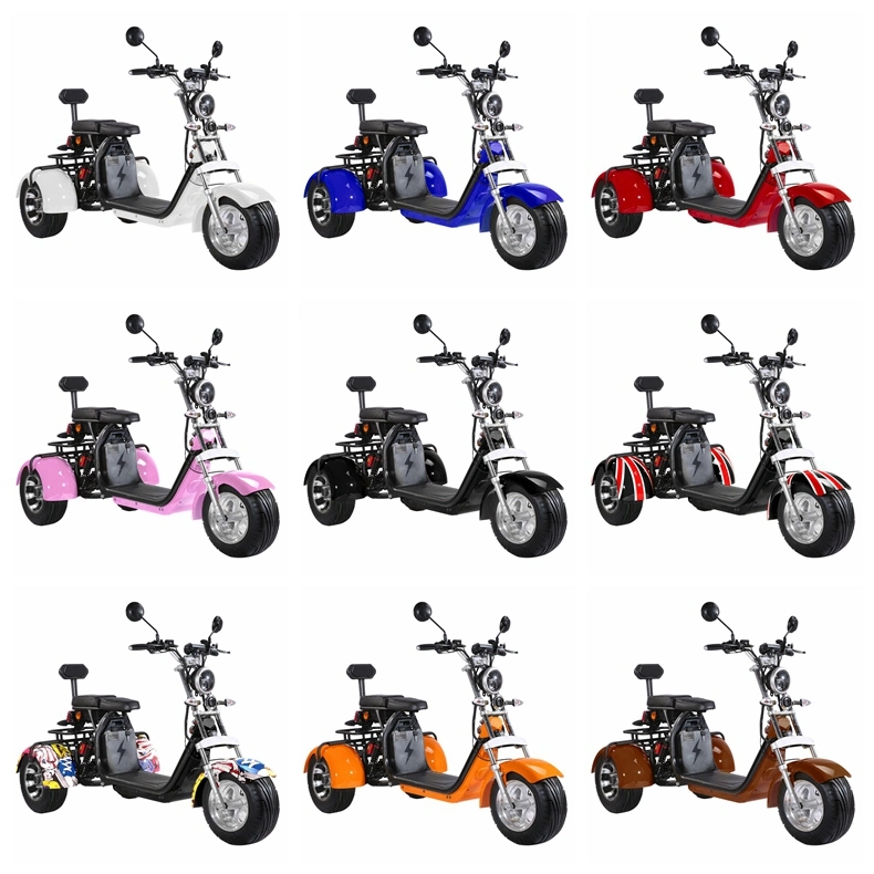 Adult 3-Wheel Electric Golf Bike 1500W 2000W Mobility Scooter with Bag Holder