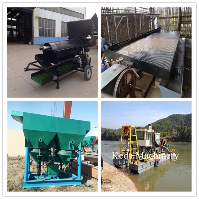 Clay Alluvial Washing Gold Trommel Recovery Plant