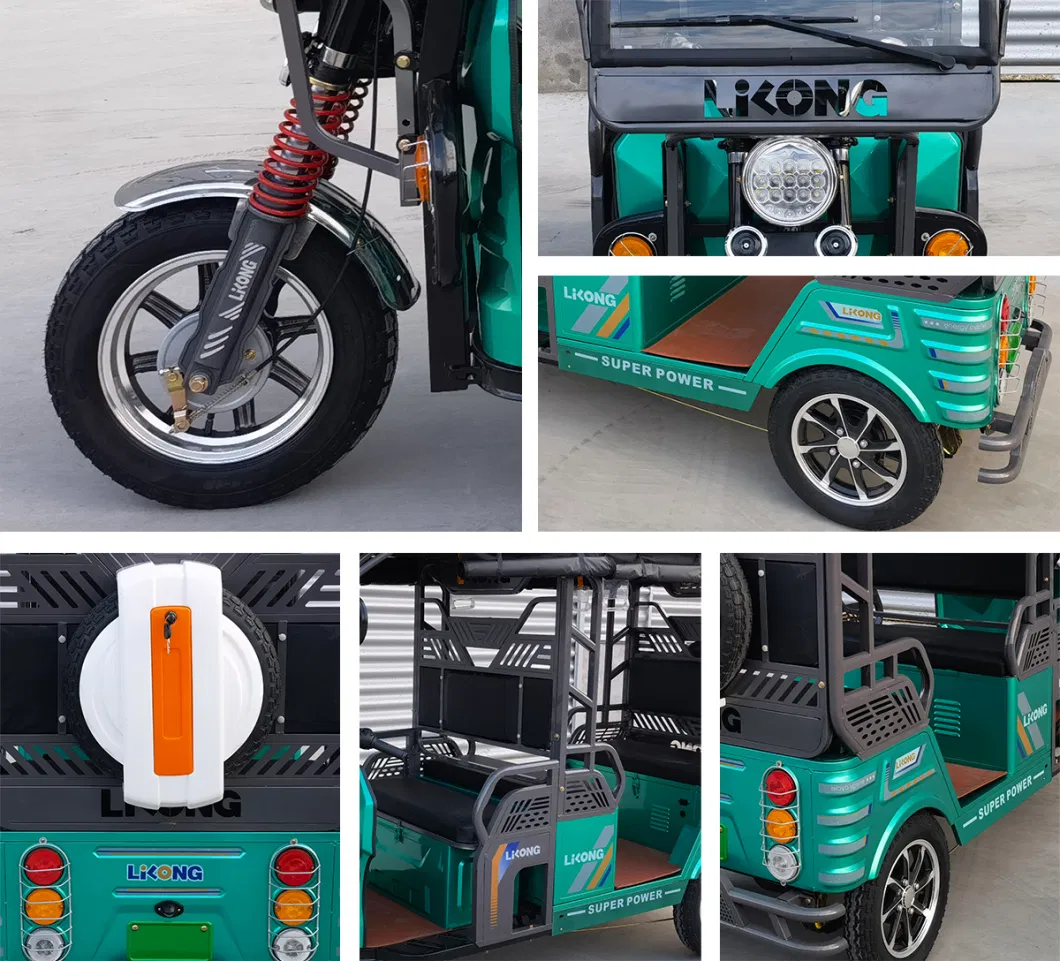 Discount China Factory Eco-Friendly Passenger Tricycle Three Wheeler E-Rickshaw CKD