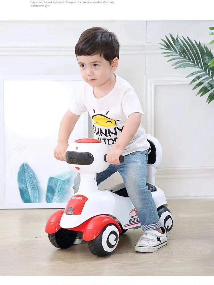 New Product Plastic Swing Bike Ride Electric Bike Made in China Kids Toy Car Four Wheel Scooter