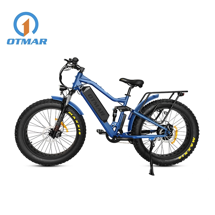 Full Suspension 26 Inch Fat Electric Mountain Bike Big Tire 26*4.8 Tire off- Road E Bike 1000W Rear Motorcycles Big Power Snow E Bike with CE