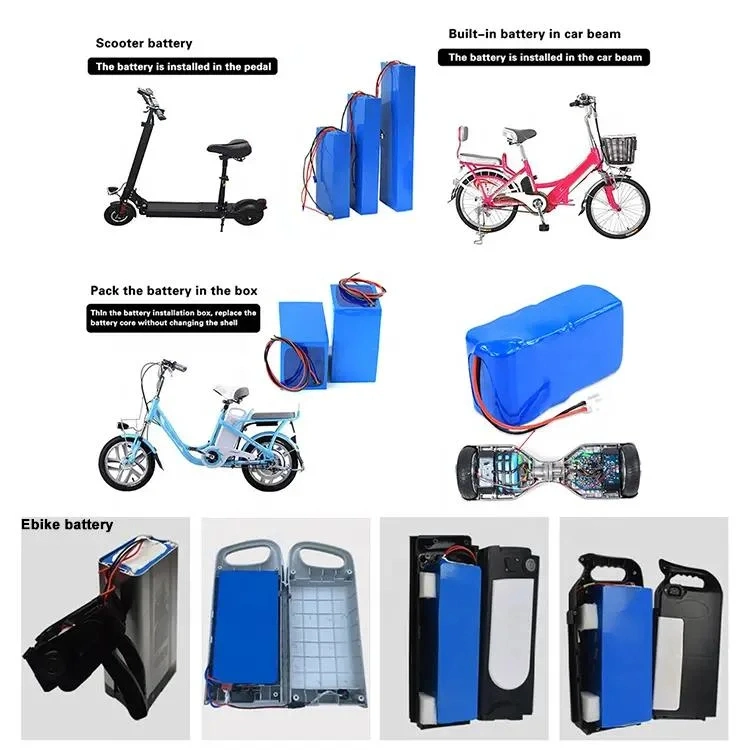 Factory Customized 12V 24V 36V 48V 72V Lithium Battery 20ah 40ah 60ah 90ah Batteries18650 Akku for Electric Wheelchair, E-Bike, E-Scooter