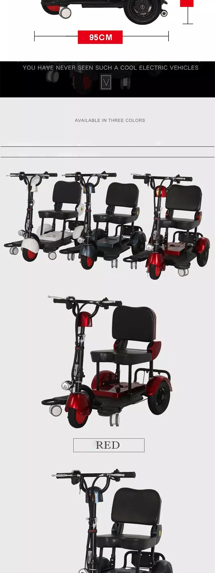 Electric Tricycles Double Seat Citycoco Adults 300W 12ah Body Power Origin Type