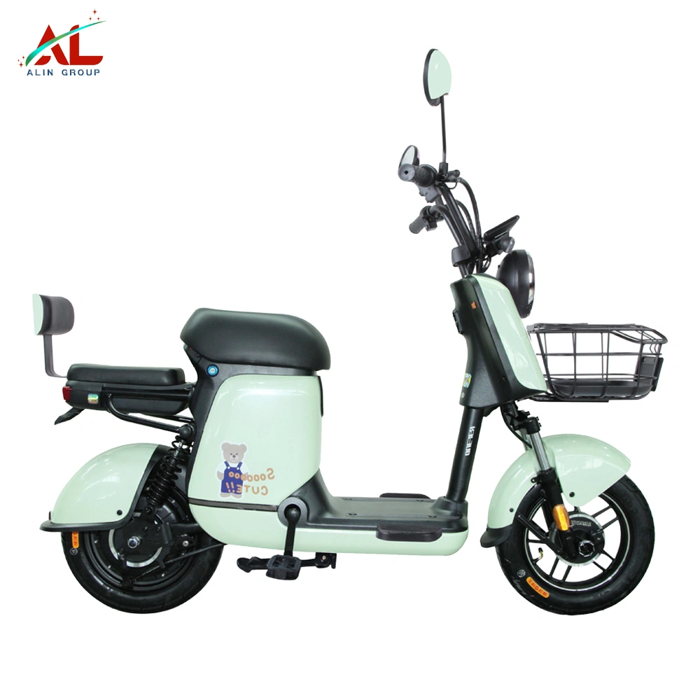 New Design 350W Two Seat 14 Inch Vacuum Tire 48V Lead Acid Battery Electric Scooter Electric City Bike for Adult