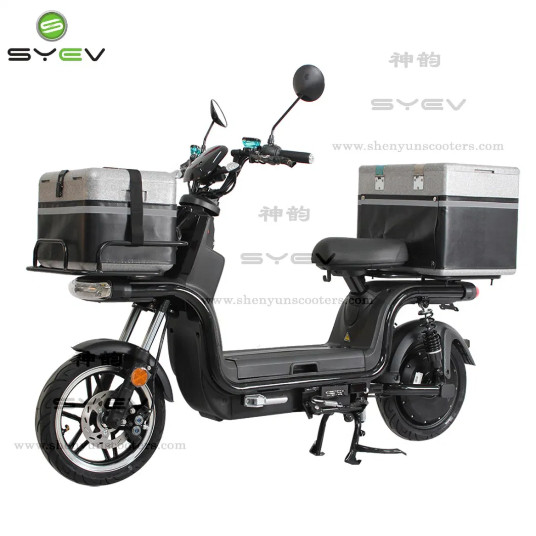 Syev 60V/72V 800W Double Lithium Battery Long Distance Food Delivery Electric City Bike Electric Scooter Electric Motorcycle