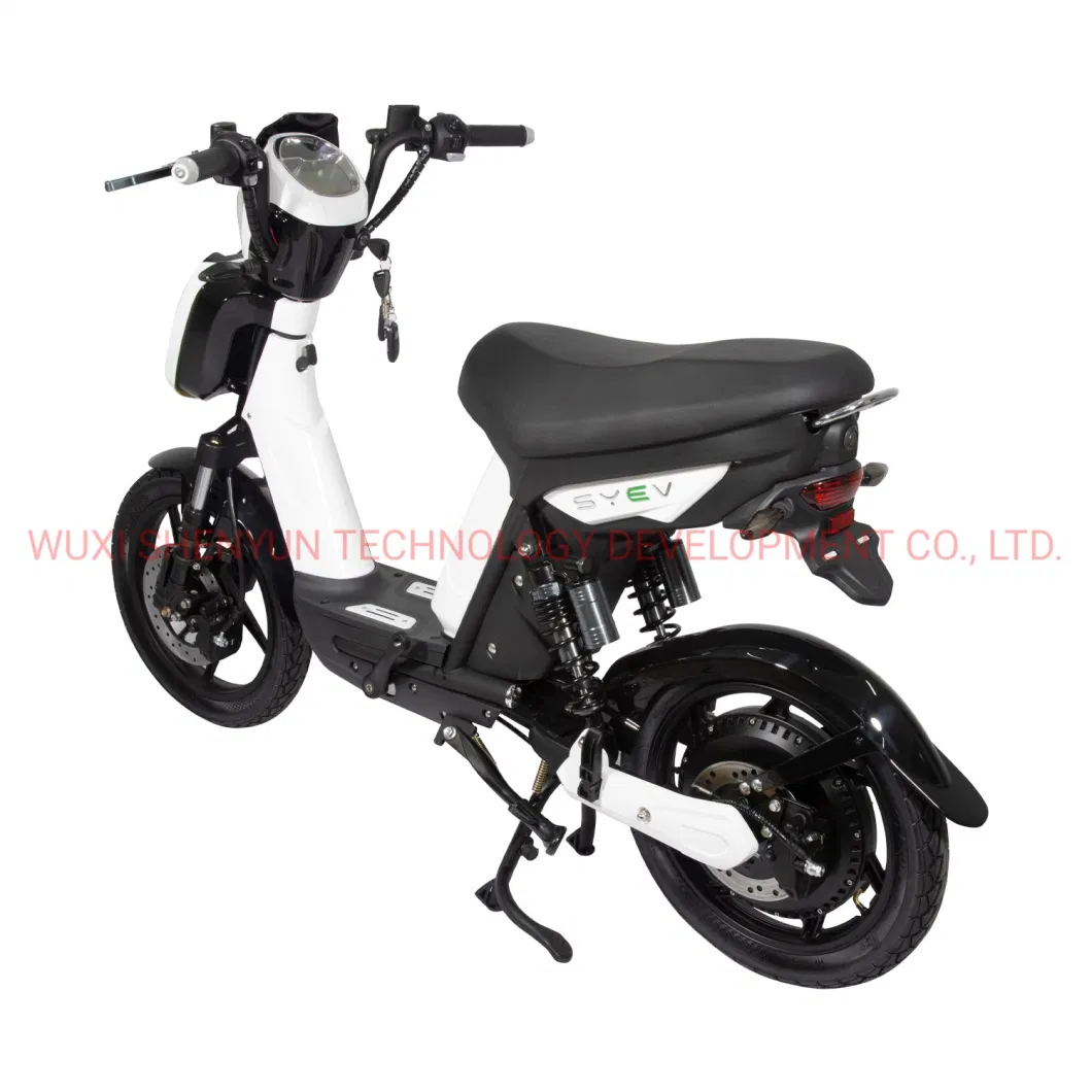 Syev 48V 800W 2 Wheel Electric Scooter Moped with Pedals Assistance Electric Bike Electric Bicycle E-Bike E-Scooter E-Bicycle