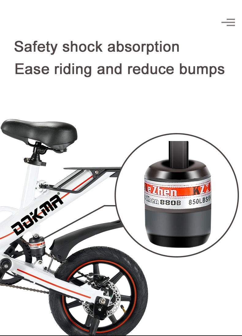 Dokma BV5 Factory EU Us Stocks Dropshipping Cheapest Electric Scooter Mini 350W 14 Inch Folding Electric Bike Two Wheel Ebike Electric Bike Ready to Ship