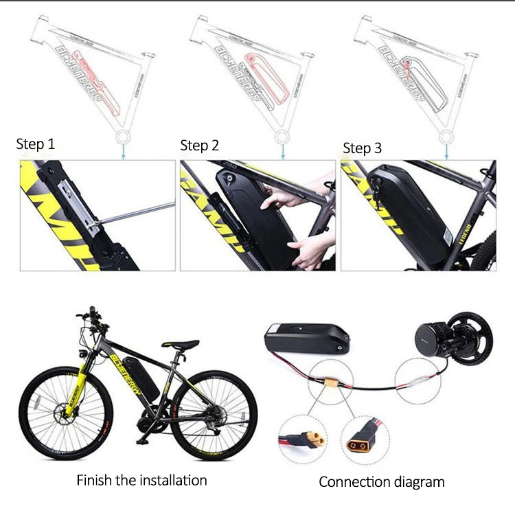 OEM 24V 36V 48V E-Bike Batteries /Electric Bicycle/Electric Scooter Deep Cycle Rechargeable Lithium Battery