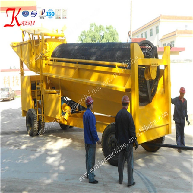 Keda Mining Machinery Gold Mining Equipment Diamond Trommel Screen Gold Washing Plant for Sale