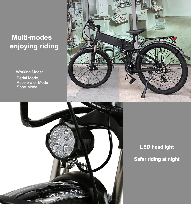 Hot Sale Aluminum Alloy Brushless Ebike Mini Folding Electric Adult Dirt E Bike