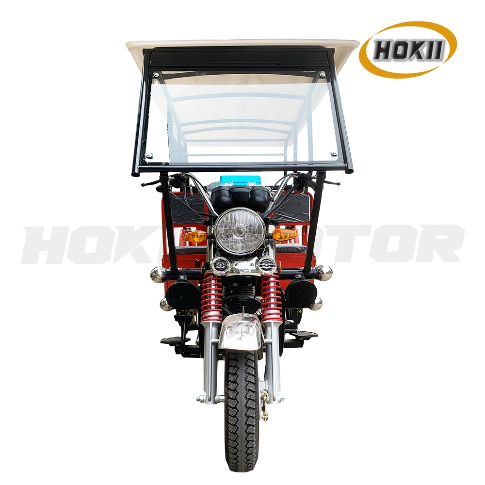 Popular Model High Quality Petrol Triciclo 150cc Gasoline Motos Tricycle Electric Rickshaw of Passenger Tricycle for Sale