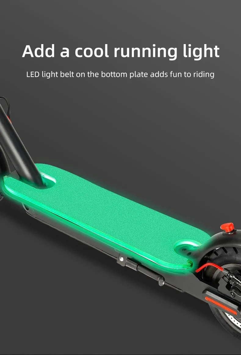 Chinese Factory Produces New Light Emitting Electric Scooters, Acrylic Light Emitting Pedals, Colorful Lights, 350W Adult Electric Scooters Electric Bikes