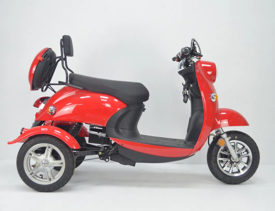 3 Wheels 650W Gear Motor Electric Scooter Tricycle with EEC Coc for Europe Market