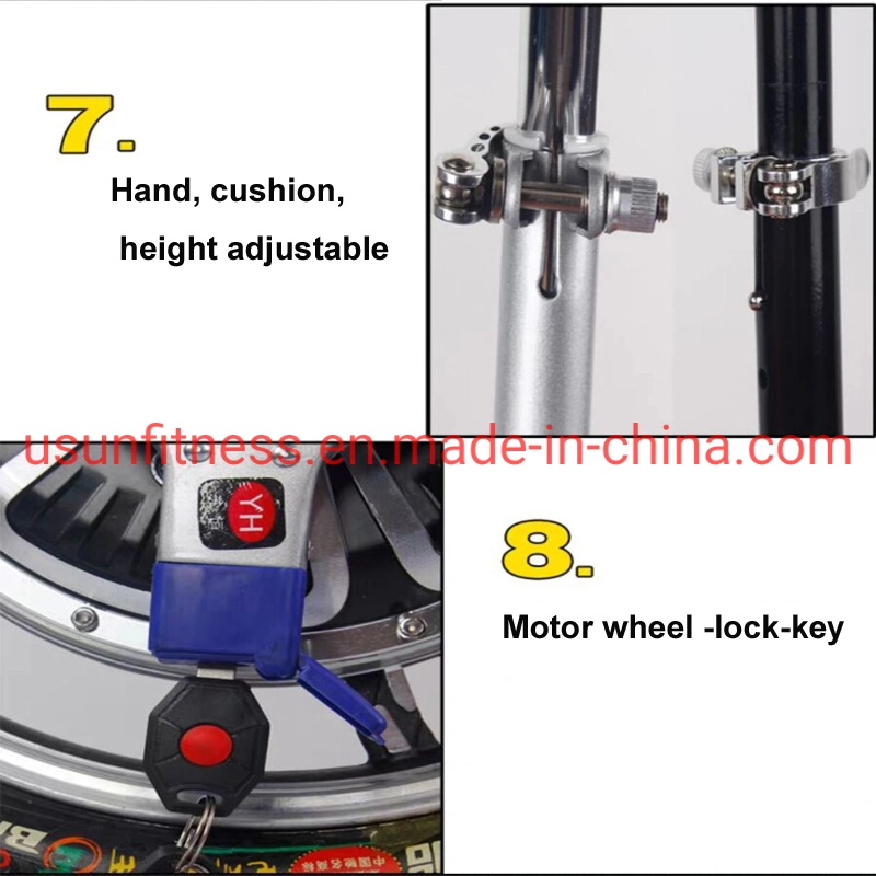 High Speed Folding Electirc Scooter Front Hub Motor Disk Brake Fat Tire Electric Trike for Leisure and Rental