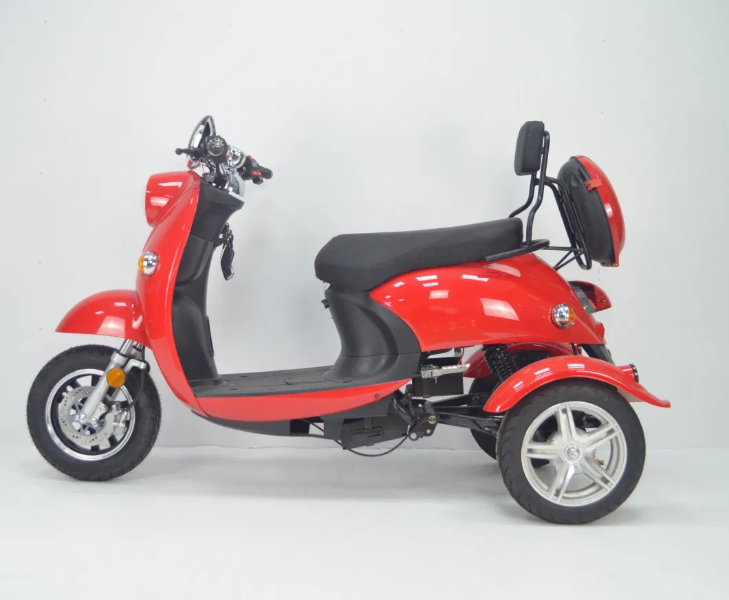 3 Wheels 650W Gear Motor Electric Scooter Tricycle with EEC Coc for Europe Market