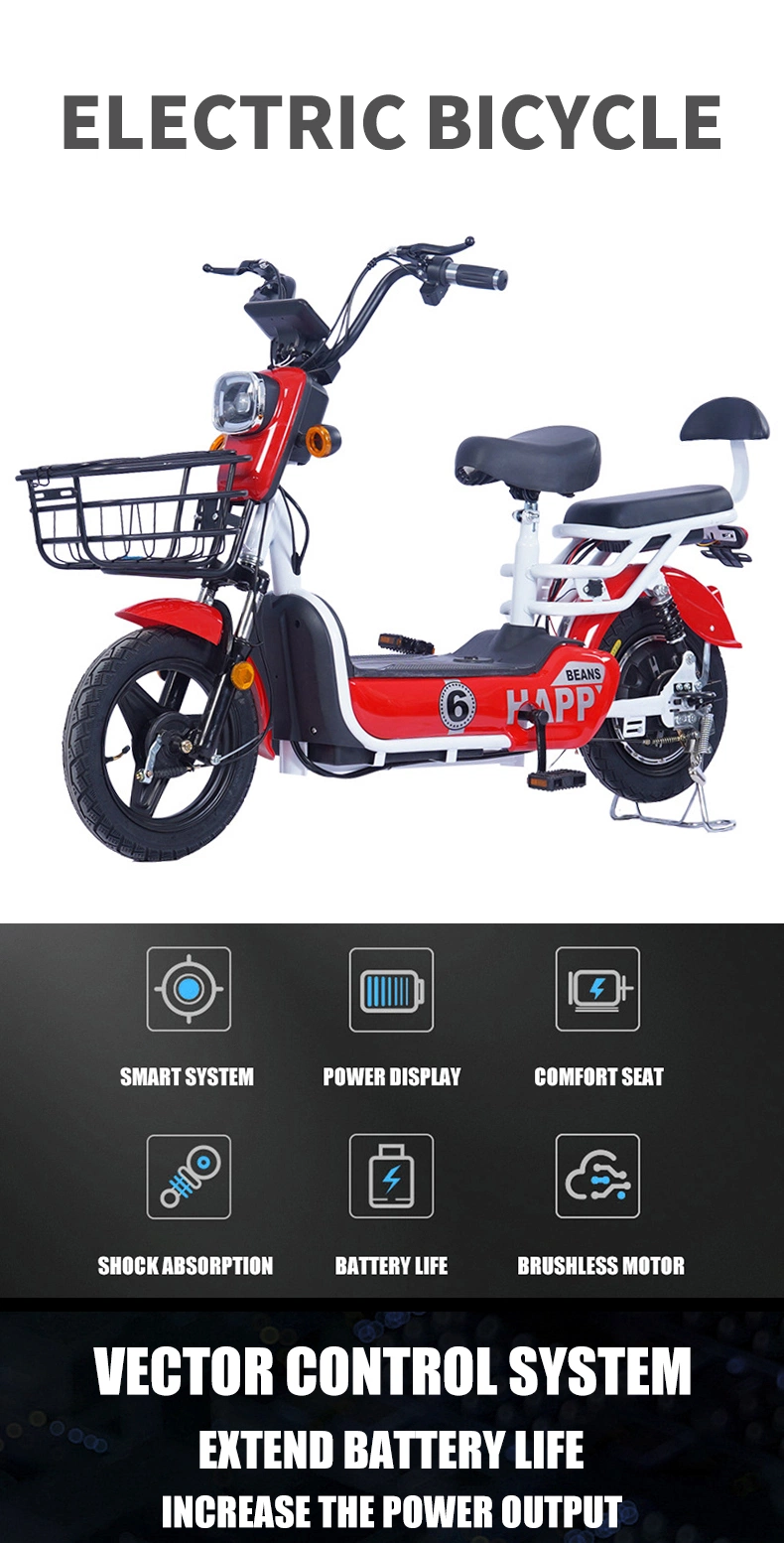 Popular Electric Motorcycle 48V 12ah Electric City Mini Bike for Adults