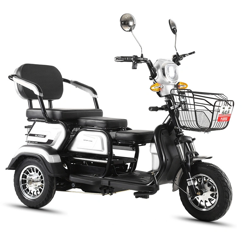 Sightseeing Electric Tricycle Trike with Windshield Wiper Adult Recreational Electric Car